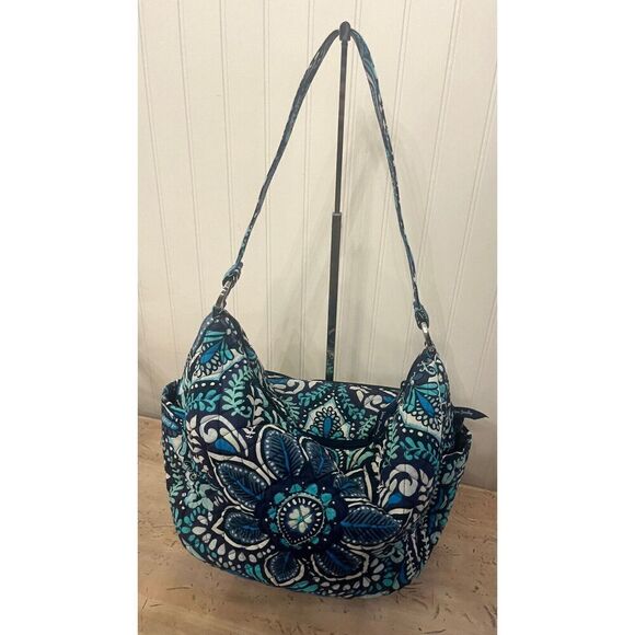 Vera Bradley Go Ahead Convertible Shoulder Blue Island Medallion READ - Picture 4 of 6